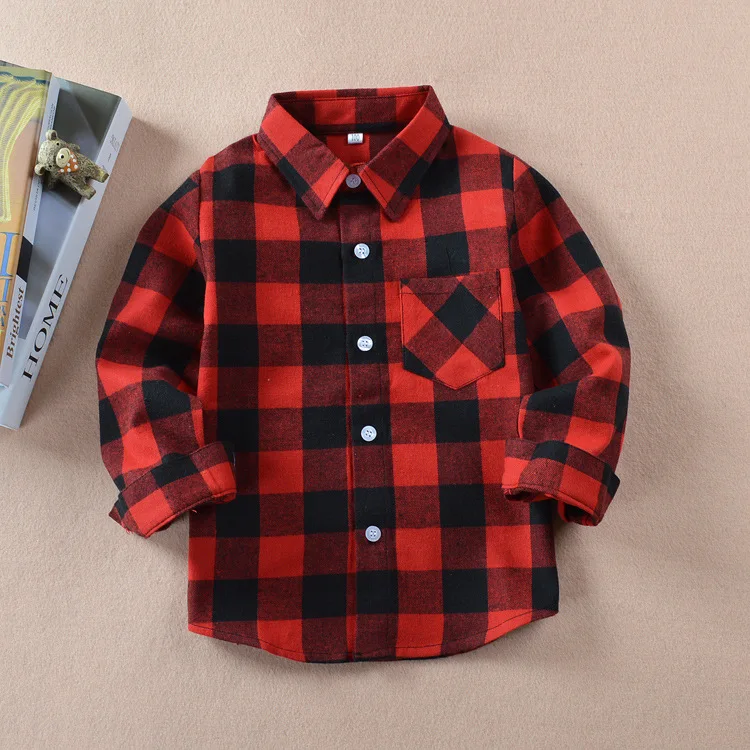 P108013 melee spring and autumn new children's Plaid Shirt Boys' and girls' cotton top T-shirt, Picture shows
P108013 melee spring and autumn new children's Plaid Shirt Boys' and girls' cotton top T-shirt, Picture shows