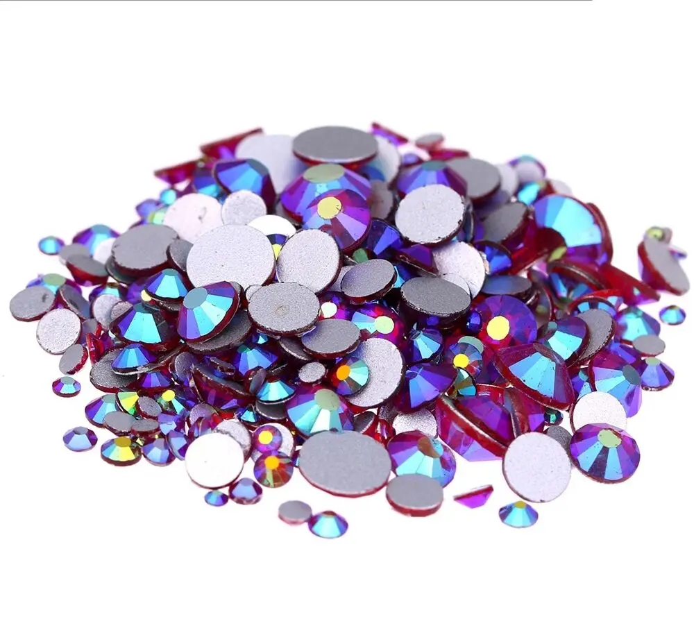 Multi Sizes Wholesale Machine cut Siam AB Flat Back Glass Rhinestones Non Hot Fix for Make up
Multi Sizes Wholesale Machine cut Siam AB Flat Back Glass Rhinestones Non Hot Fix for Make up
