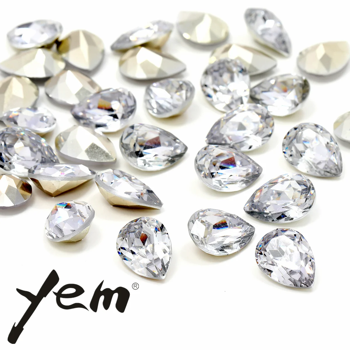 Yem Hot Sale Fancy Rhinestone Non-Hotfix Plated Bottom In Different Shapes Drop Rhinestone For Nail Artwork Jewelry Accessories
Yem Hot Sale Fancy Rhinestone Non-Hotfix Plated Bottom In Different Shapes Drop Rhinestone For Nail Artwork Jewelry Accessories
