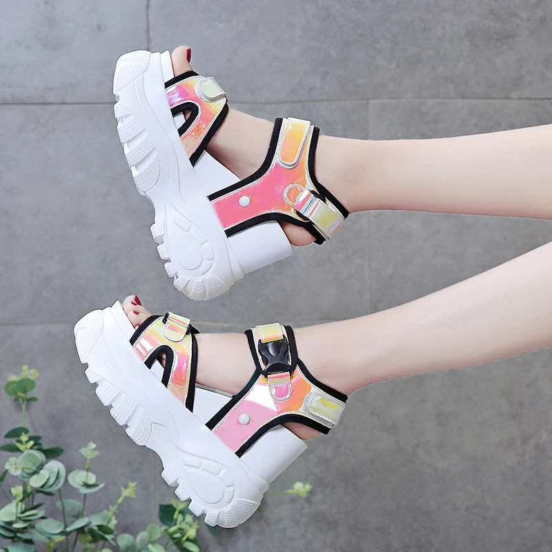 Platform Sandals Muffin Bottom 2020 Symphony Chunky Super High Heel Student Increase Summer Beach Shoes Sandals, Picture shown
Platform Sandals Muffin Bottom 2020 Symphony Chunky Super High Heel Student Increase Summer Beach Shoes Sandals, Picture shown