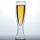 Glass Glass Classical Double Wall Glass Cup Mouth-blown With Raw Material Of High Borosilicate Glass