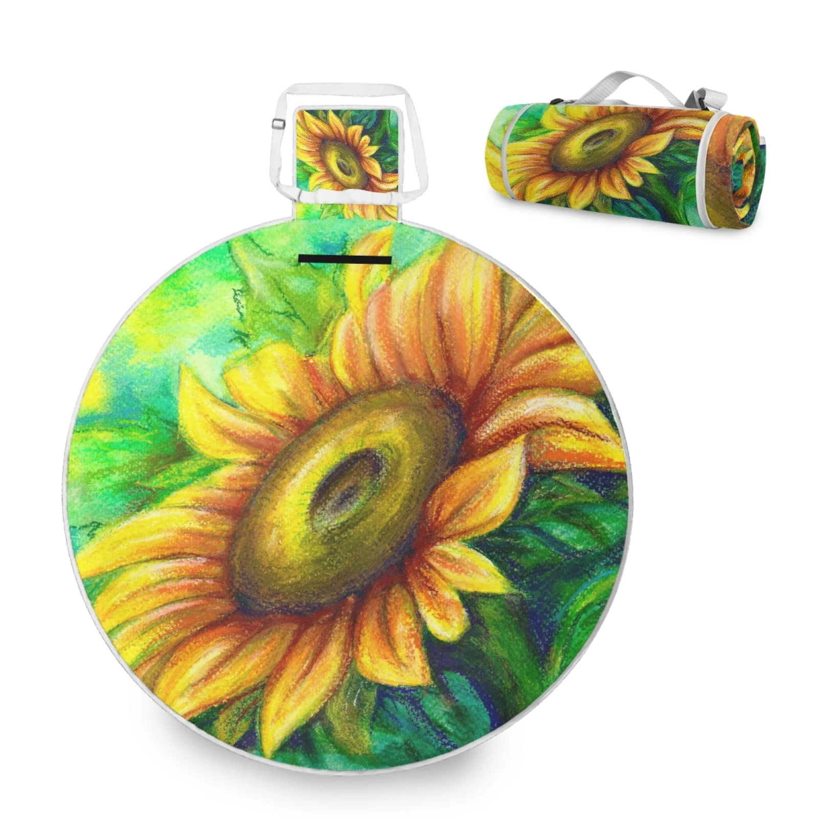 All Seasons Oil Paint Sunflower Print Travel Picnic Blanket Washable Camping Beach Rug Mat
All Seasons Oil Paint Sunflower Print Travel Picnic Blanket Washable Camping Beach Rug Mat