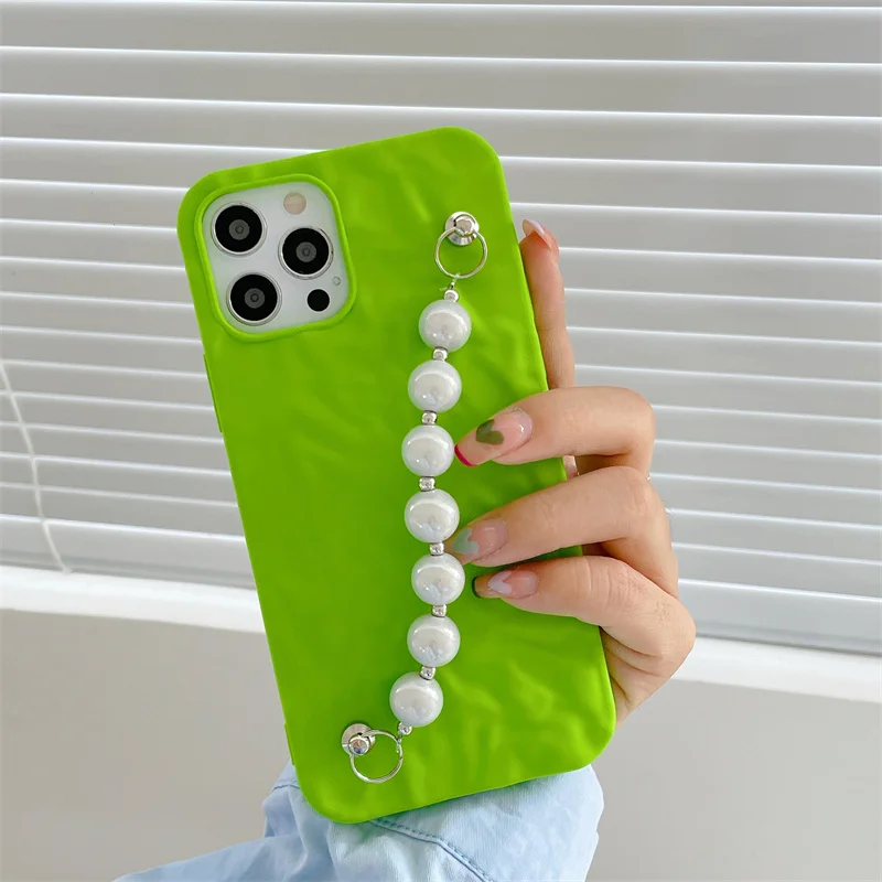 Luxury Girl Candy Plain Crystal Pearl Chain Wrist Bracelet Case Funda for iphone 12 Pro Max MiNi 11 pro max X XS XR 7 8 Plus
Luxury Girl Candy Plain Crystal Pearl Chain Wrist Bracelet Case Funda for iphone 12 Pro Max MiNi 11 pro max X XS XR 7 8 Plus