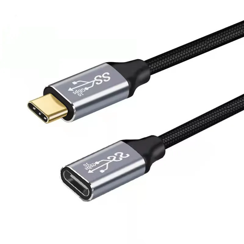 High Quality USB Type-C Male to Female 3.1 Gen2 Extension Cable 10Gbps PD100W 4K HD Transmission Data Cable
High Quality USB Type-C Male to Female 3.1 Gen2 Extension Cable 10Gbps PD100W 4K HD Transmission Data Cable