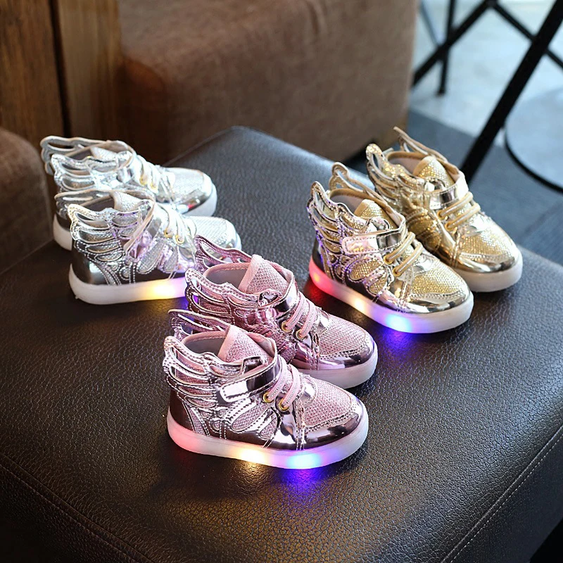 Children Baby Luminous Shoes Boys Girls Flying Wing Light Up Colorful Glowing Sneakers Kids Leisure Sports Christmas Halloween
Children Baby Luminous Shoes Boys Girls Flying Wing Light Up Colorful Glowing Sneakers Kids Leisure Sports Christmas Halloween