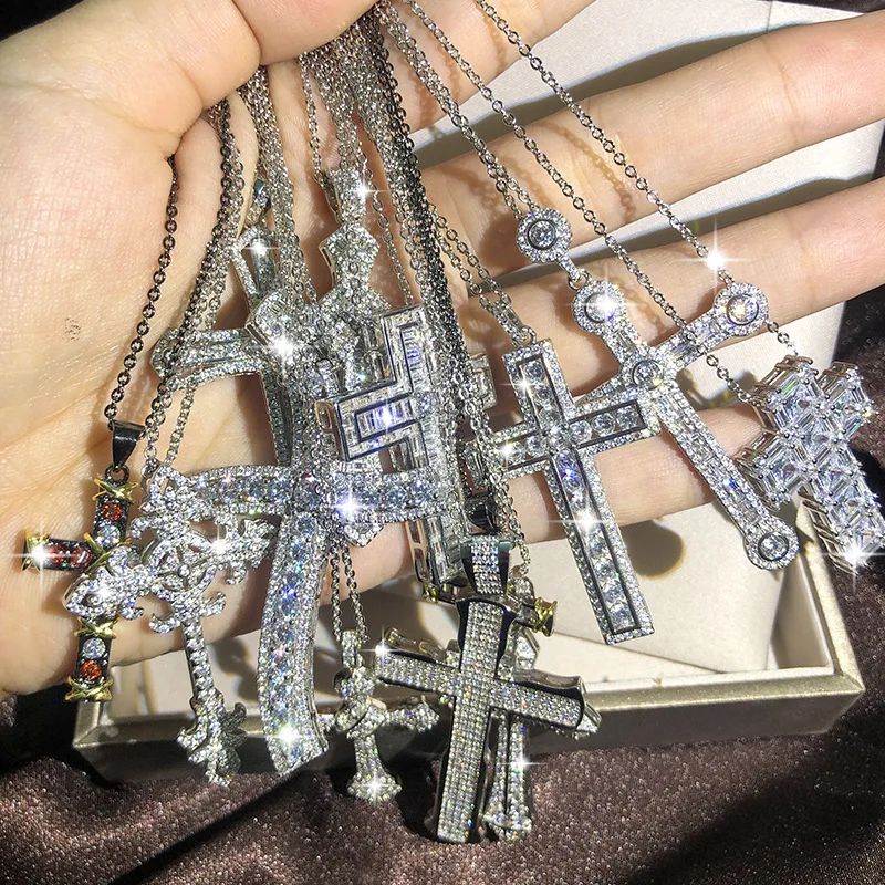 Cross Necklace Fashion Temperament Trend Neckchain Cross Crystal Zircon Necklace Cross Pendant Necklace, Picture shows
Cross Necklace Fashion Temperament Trend Neckchain Cross Crystal Zircon Necklace Cross Pendant Necklace, Picture shows
