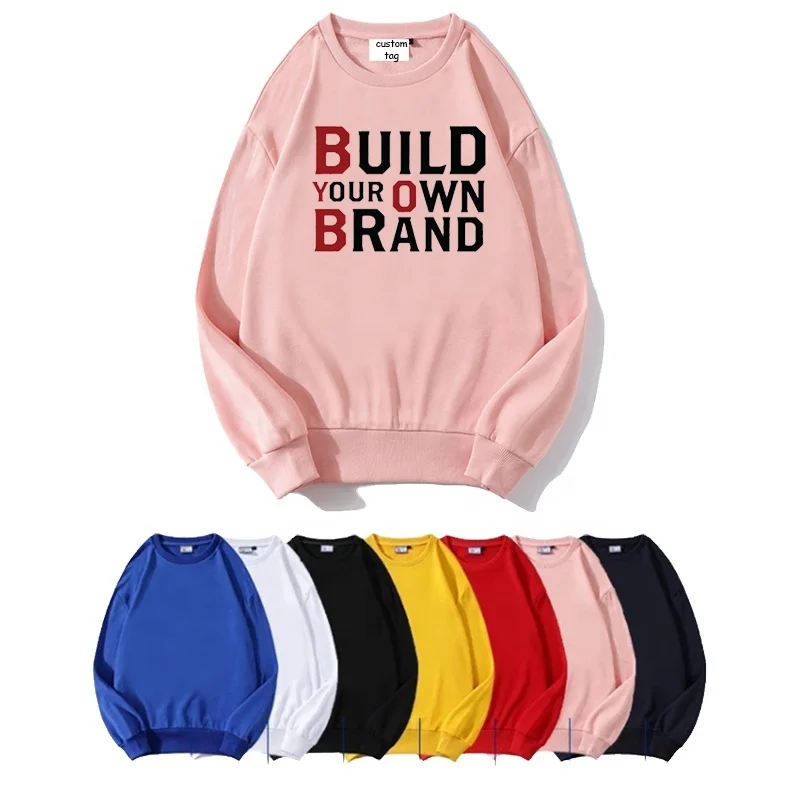 New Style Fall Sweaters 100% Cotton Blank Custom Embroidery Crew Neck Women Sweatshirt
New Style Fall Sweaters 100% Cotton Blank Custom Embroidery Crew Neck Women Sweatshirt