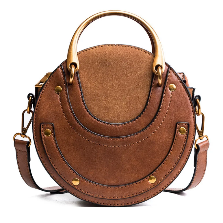 Round shape retro bag women frosted pu leather bag straps shoulder crossbody 2021 ladies handbags with metal handle, Different colors
Round shape retro bag women frosted pu leather bag straps shoulder crossbody 2021 ladies handbags with metal handle, Different colors