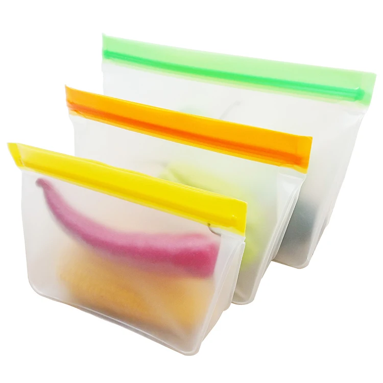 Airtight PEVA Foldable Silicone Reusable Bag Wide Bottom PEVA Snack Storage Bag, Customized color
Airtight PEVA Foldable Silicone Reusable Bag Wide Bottom PEVA Snack Storage Bag, Customized color