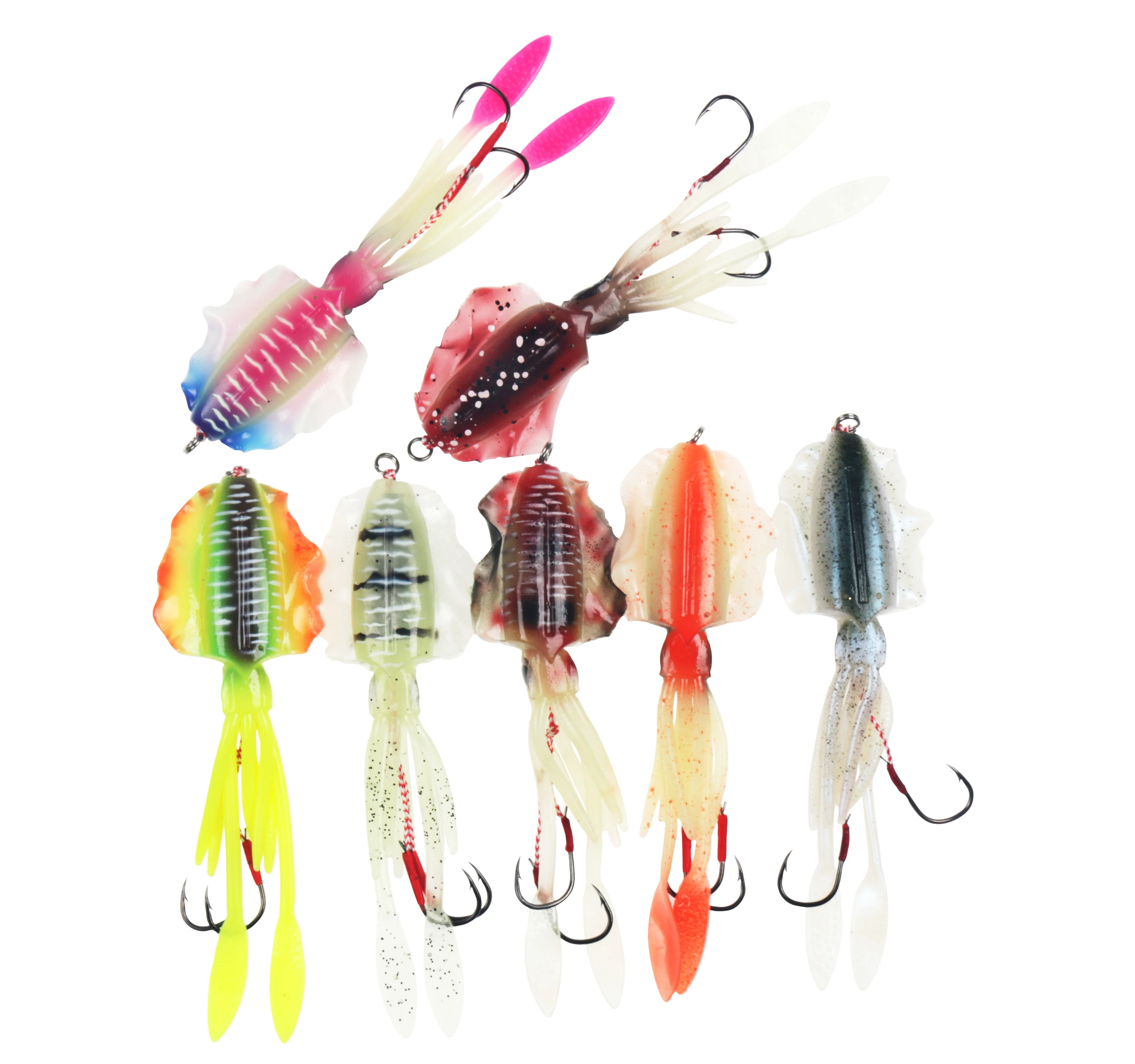 saltwater jigging lures 60g luminous UV soft plastic octopus lure squid sinking soft lure
saltwater jigging lures 60g luminous UV soft plastic octopus lure squid sinking soft lure