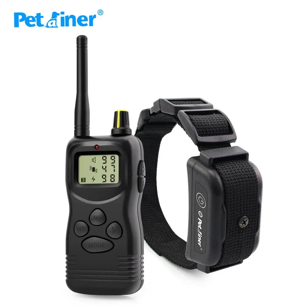 Pertrainer PET900B-1 Dog Electronic Shock Training Collars Pet Training Products 3 Dogs for Dogs 1-99 Level Sustainable Gift Box, Black
Pertrainer PET900B-1 Dog Electronic Shock Training Collars Pet Training Products 3 Dogs for Dogs 1-99 Level Sustainable Gift Box, Black