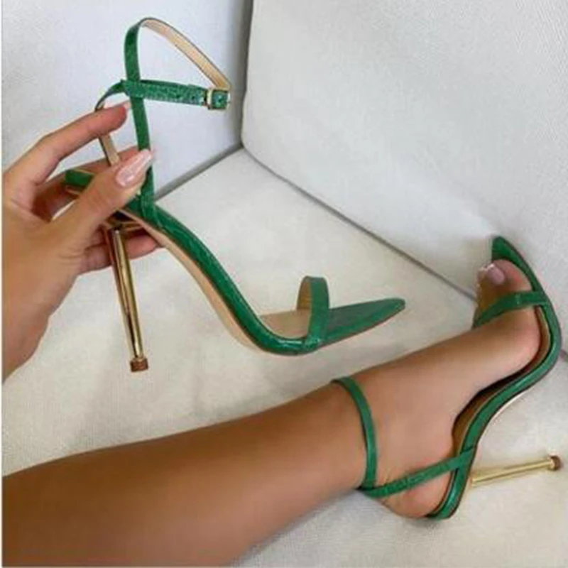New 2022 metal high heels women's sandals