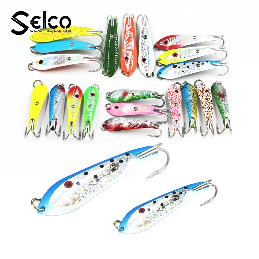 Double hook drone spoon trolling fishing lure 2"/5cm, More than 200 different colors
Double hook drone spoon trolling fishing lure 2"/5cm, More than 200 different colors
