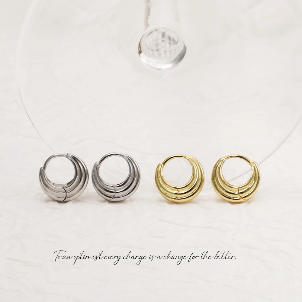 VIANRLA 925 Sterling Silver Jewelry Minimalist Hoop Thick Earrings 18k Gold Plated Earring For Women Free Laser Logo
VIANRLA 925 Sterling Silver Jewelry Minimalist Hoop Thick Earrings 18k Gold Plated Earring For Women Free Laser Logo