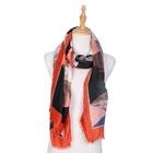 2020 Wholesale Newest Triangle Print 100% Polyester Nice Colour Women Fashion Clothing Scarf&Shawl