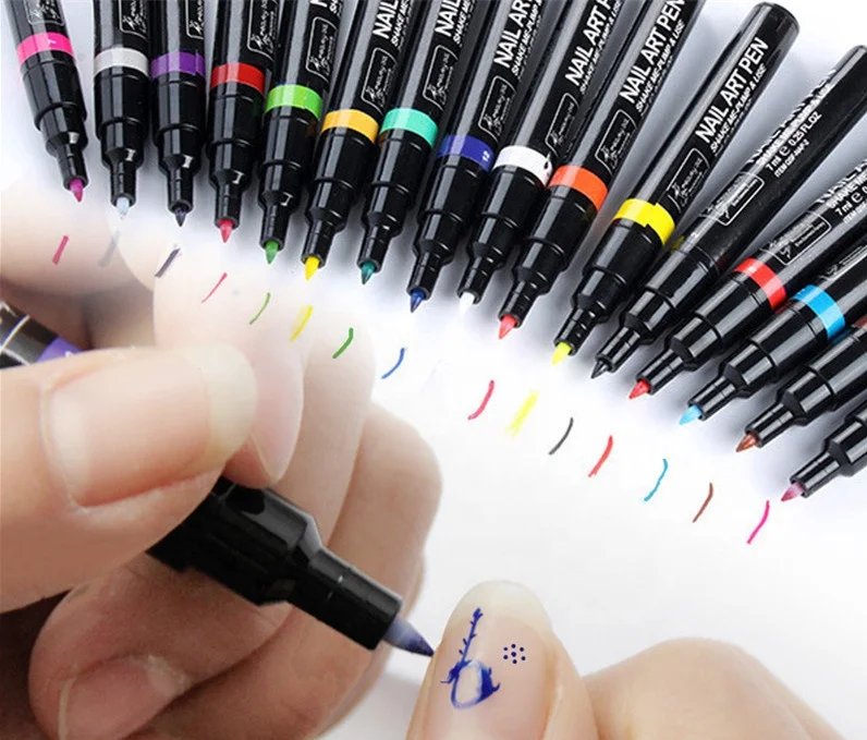 UV Nail Polish Pen 16 Colors 3D Nail Art Marker Paint Pen Manicure Design Nails Accessoires Gel 2021 New DIY Painting Tools
UV Nail Polish Pen 16 Colors 3D Nail Art Marker Paint Pen Manicure Design Nails Accessoires Gel 2021 New DIY Painting Tools