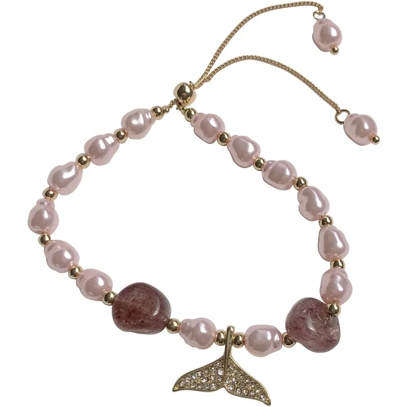 BR-0819 Minimalist Freshwater Natural Pearl Bracelet Fish Irregular Bracelet Fashion Diamond Necklace Handmade Charm Bracelet, 1 colors
BR-0819 Minimalist Freshwater Natural Pearl Bracelet Fish Irregular Bracelet Fashion Diamond Necklace Handmade Charm Bracelet, 1 colors