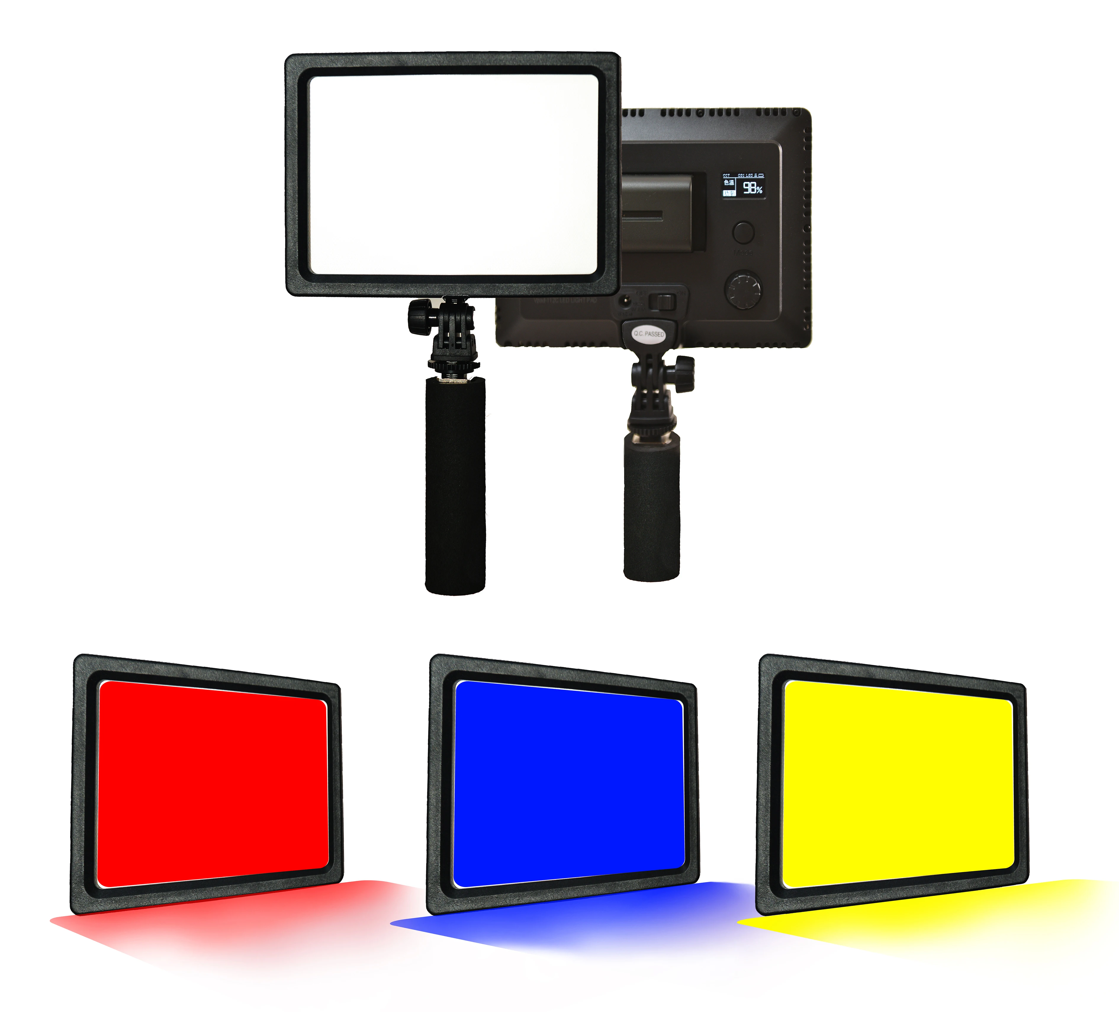 RGB LED Camera Light with Build-in Battery Professional DSLR LED Light Panel for Video Camera, Black 
RGB LED Camera Light with Build-in Battery Professional DSLR LED Light Panel for Video Camera, Black