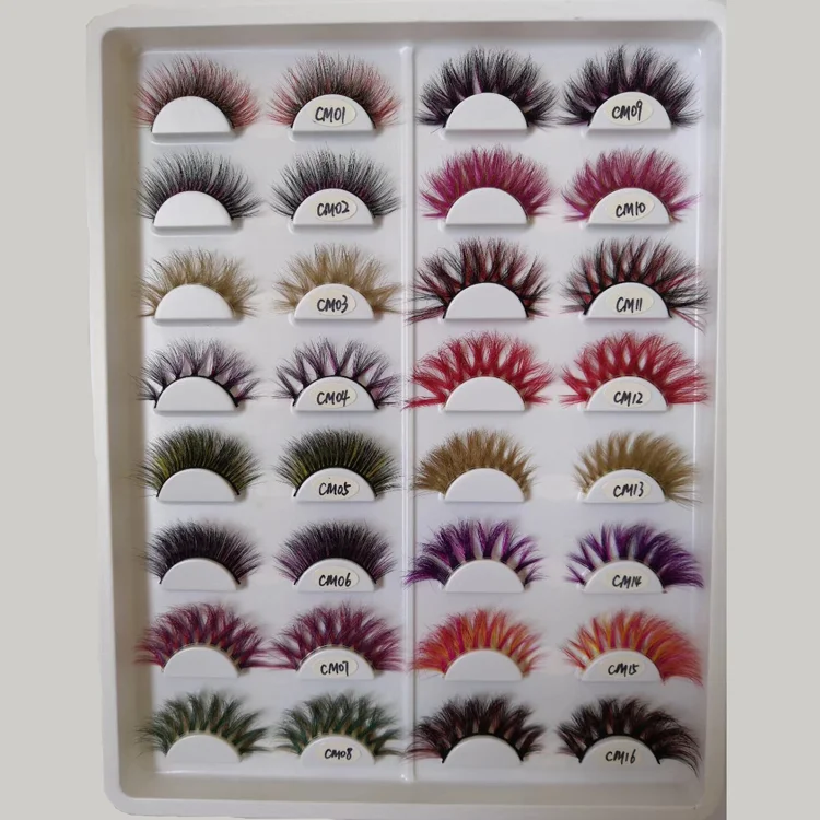 Bqueen 3D 6D False Colored Eyelashes Natural Real Mink fluffy Style Eye lash Extension Makeup Cosplay Colorful Eyelash
Bqueen 3D 6D False Colored Eyelashes Natural Real Mink fluffy Style Eye lash Extension Makeup Cosplay Colorful Eyelash