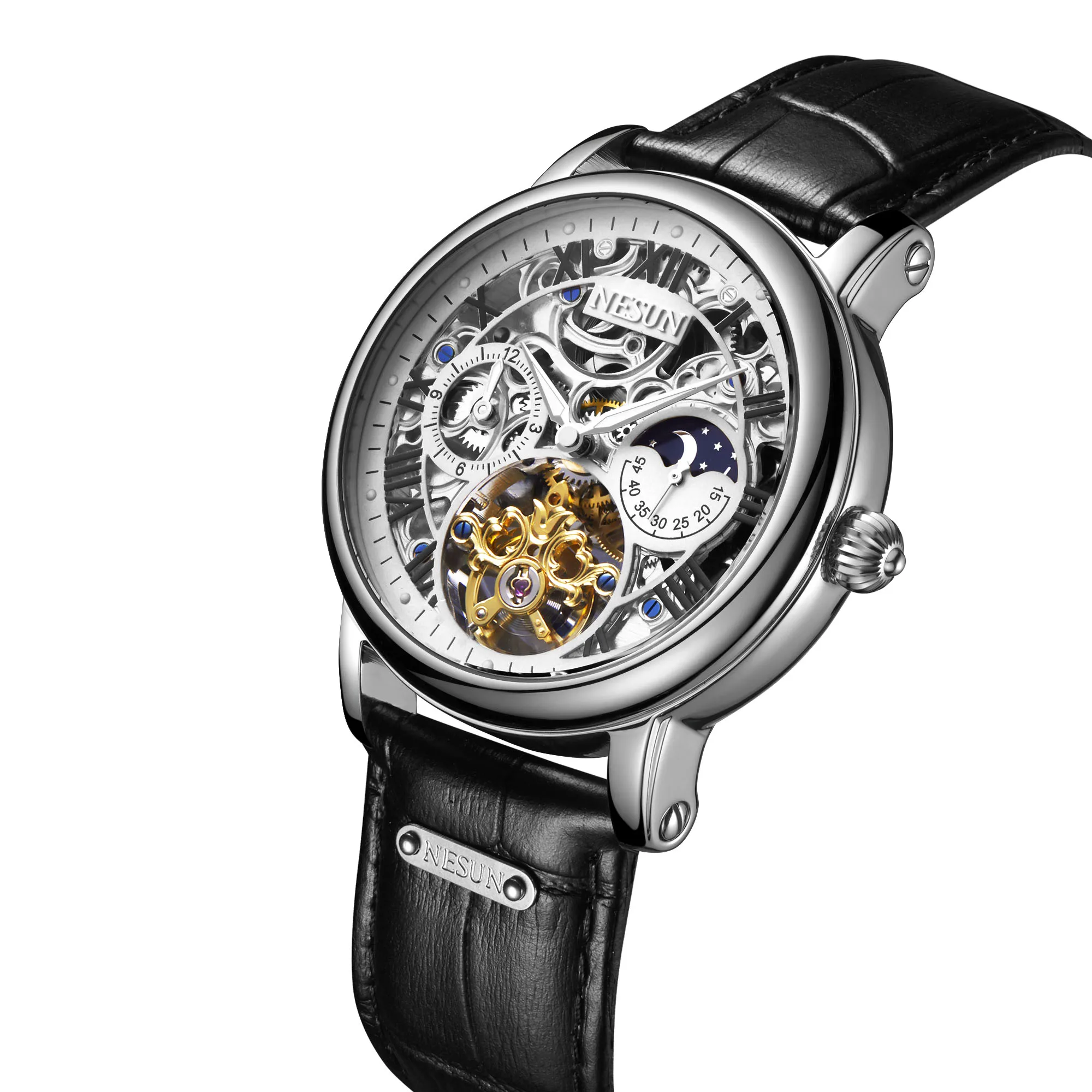 dropshipping oem custom logo watches brands luxury stainless steel automatic movement skeleton watch for men, 5 colors
dropshipping oem custom logo watches brands luxury stainless steel automatic movement skeleton watch for men, 5 colors