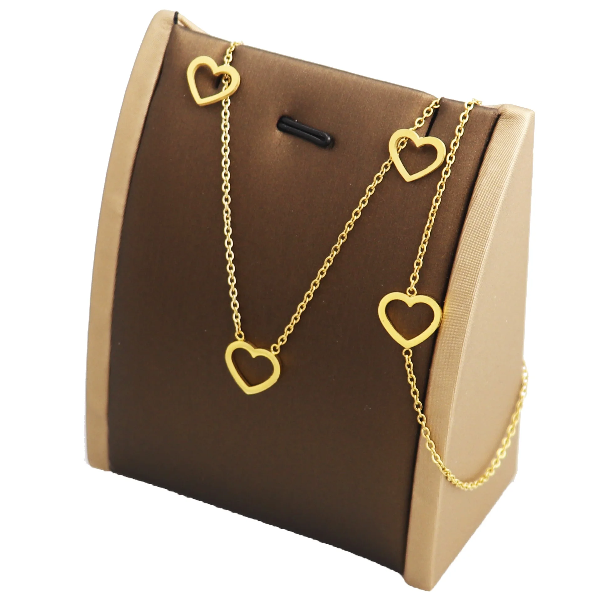 Fashion simple stainless steel jewelry heart Pendant necklace and earring jewelry women set plated gold jewelry set SN-S0022
Fashion simple stainless steel jewelry heart Pendant necklace and earring jewelry women set plated gold jewelry set SN-S0022