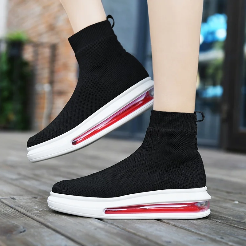 sell well casual sock shoes air cushion high top sneakers walkin running shoes for men and women, Picture
sell well casual sock shoes air cushion high top sneakers walkin running shoes for men and women, Picture