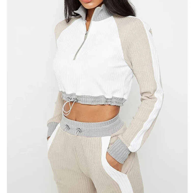 autumn and winter new tracksuits for women casual sexy long-sleeve stitching tracksuit, Custom color
autumn and winter new tracksuits for women casual sexy long-sleeve stitching tracksuit, Custom color
