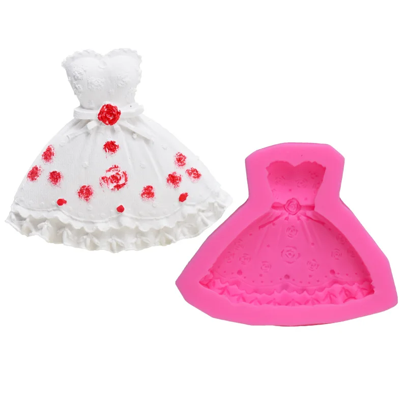 DIY Baking Mold Cartoon Mini Wedding Skirt Styling Liquid Silicone Mold Chocolate Cake Mold for Baking Pastry Accessories
DIY Baking Mold Cartoon Mini Wedding Skirt Styling Liquid Silicone Mold Chocolate Cake Mold for Baking Pastry Accessories