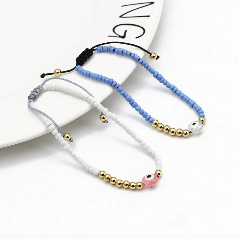 Handmade Braided Rope Eye Animal Beaded Bracelet Chain Charm Bracelets For Women Girls Lover Gift, As shown
Handmade Braided Rope Eye Animal Beaded Bracelet Chain Charm Bracelets For Women Girls Lover Gift, As shown