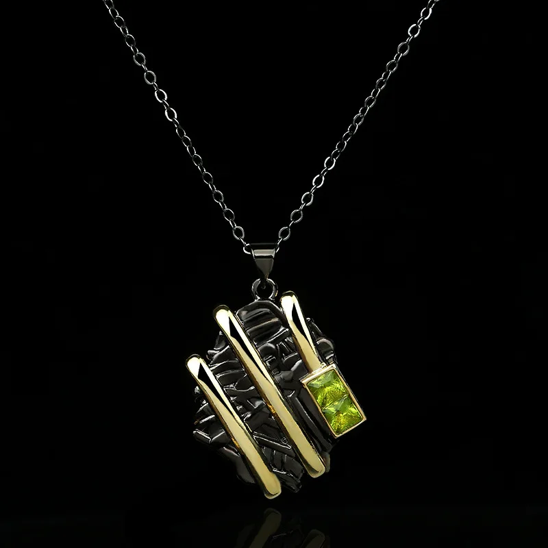 Fashion Jewelry KYNL0366 Geometric Shape Black Gun Plated Emerald Necklaces for Women
Fashion Jewelry KYNL0366 Geometric Shape Black Gun Plated Emerald Necklaces for Women