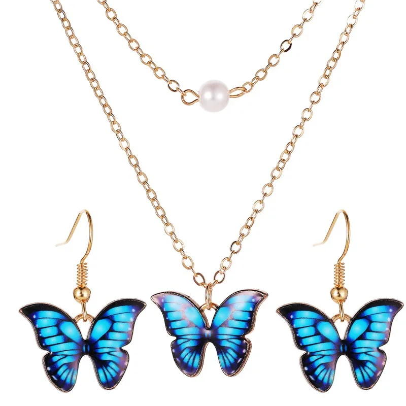HPX mas butterfly insect shape chains pearl For Women Pendant Jewelry Accessories gold color earrings and Necklace set Gift
HPX mas butterfly insect shape chains pearl For Women Pendant Jewelry Accessories gold color earrings and Necklace set Gift
