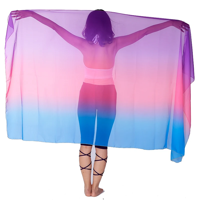Factory Supply Stage Performance Gradient Color Girls Belly Dance Silk Veils Women Belly Large Scarf Size 2.5*1.2m, Customer requirements
Factory Supply Stage Performance Gradient Color Girls Belly Dance Silk Veils Women Belly Large Scarf Size 2.5*1.2m, Customer requirements