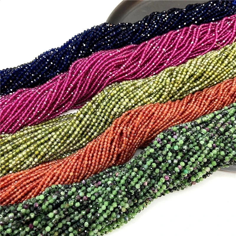 LUYAO 2mm 3mm Faceted Natural Stone Pink Rose Quartzs Crystal Beads Round Amethysts Aquamarines Beads for DIY Jewelry Making, Choose color 
LUYAO 2mm 3mm Faceted Natural Stone Pink Rose Quartzs Crystal Beads Round Amethysts Aquamarines Beads for DIY Jewelry Making, Choose color