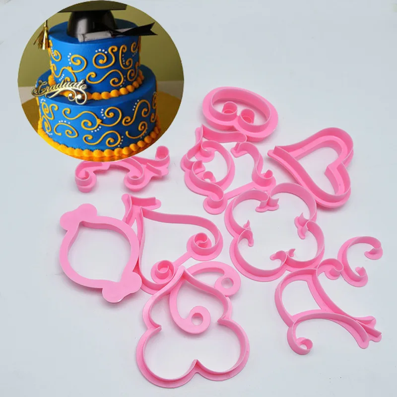 12-piece Fondant Printing Mold European Pattern Cake Printing Mold Biscuit Chocolate Cookie Decoration Cutting Cake Stencil Mold
12-piece Fondant Printing Mold European Pattern Cake Printing Mold Biscuit Chocolate Cookie Decoration Cutting Cake Stencil Mold