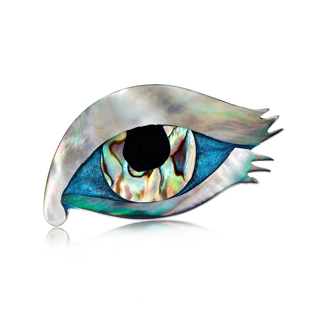 Vintage Natural Jewelry Women's Clothing Elegant Abalone Shell Eye Brooch 
Vintage Natural Jewelry Women's Clothing Elegant Abalone Shell Eye Brooch
