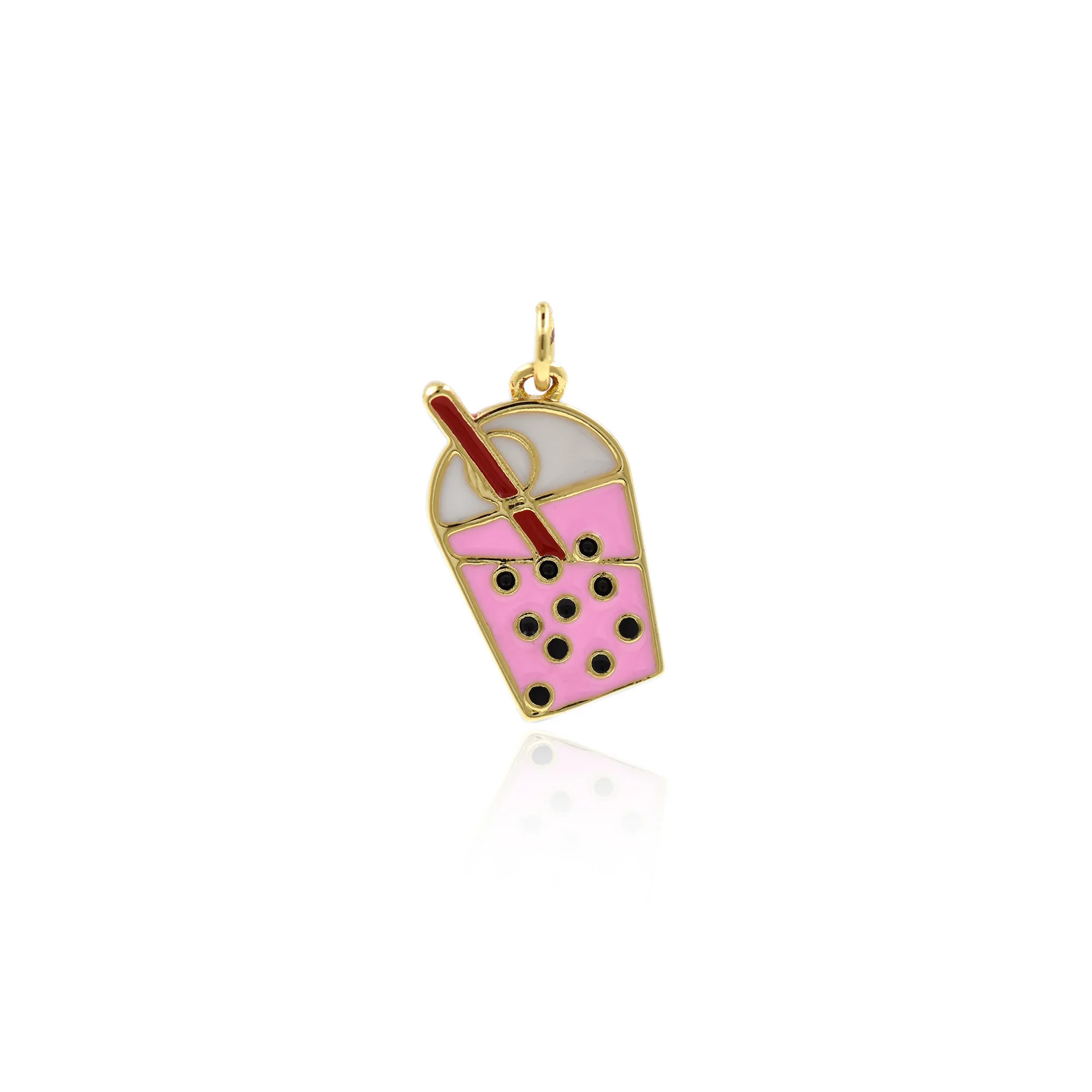 Gold Plated Enamel Pearl Milk Tea Pendant Dessert Charm DIY Earrings Bracelet Necklace Making Supplies
Gold Plated Enamel Pearl Milk Tea Pendant Dessert Charm DIY Earrings Bracelet Necklace Making Supplies