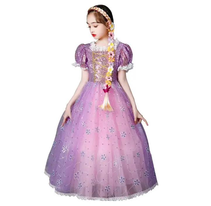 ecowalson Tangled Princess Costume for Girls Short Sleeve Sequined Mesh Ball Gown Kid Exquisite Rapunzel Party Dress Christmas, Kids princess dress 
ecowalson Tangled Princess Costume for Girls Short Sleeve Sequined Mesh Ball Gown Kid Exquisite Rapunzel Party Dress Christmas, Kids princess dress