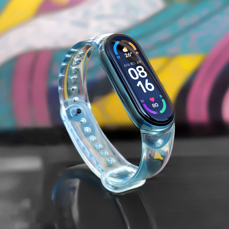 BOORUI Silicone tranparent watch band for xiaomi mi 3 band strap sunshine trun color mi band 6 strap
BOORUI Silicone tranparent watch band for xiaomi mi 3 band strap sunshine trun color mi band 6 strap