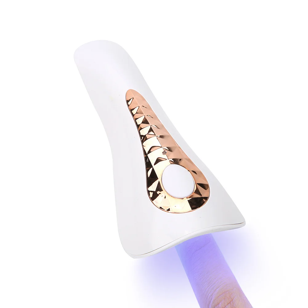 18W Manicure Nail Art Tool Handheld Mini Nail Lamp 15s Quick Drying Phototherapy Lamp Rechargeable Manicure Lamp, White
18W Manicure Nail Art Tool Handheld Mini Nail Lamp 15s Quick Drying Phototherapy Lamp Rechargeable Manicure Lamp, White