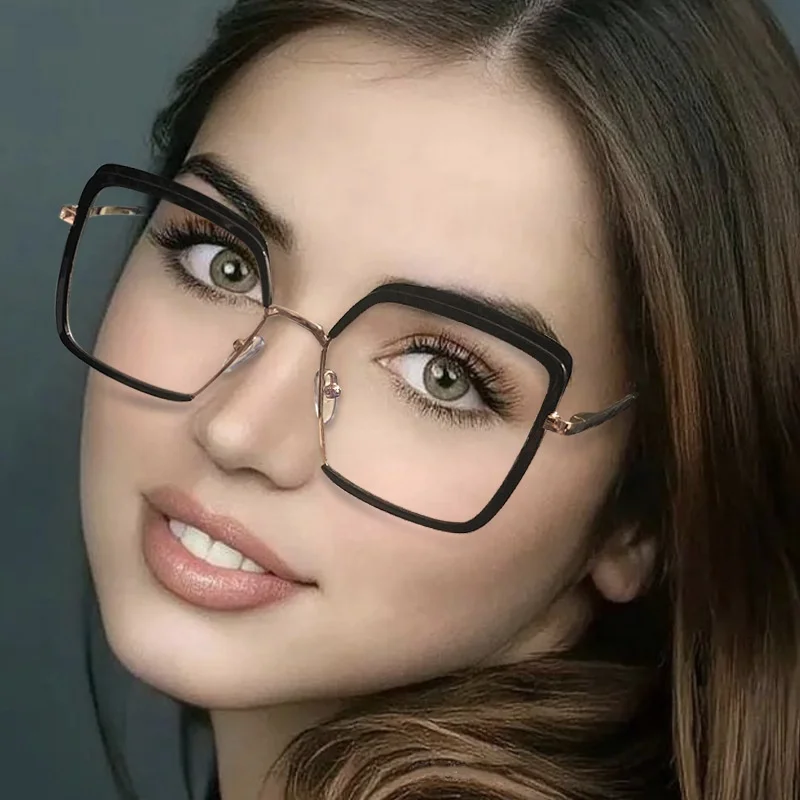 Jiuling eyewear double colors tr90 frame spectacles spring legs oversized square frame prescription glasses for all people
Jiuling eyewear double colors tr90 frame spectacles spring legs oversized square frame prescription glasses for all people