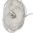 Best Elastane Fabric Knitting White Black Color Adjustable 3MM 5MM Round Flat Elastic Earloop Band for FaceMask Making