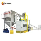 Aluminum foil separating recycling machine for aluminum and plastic