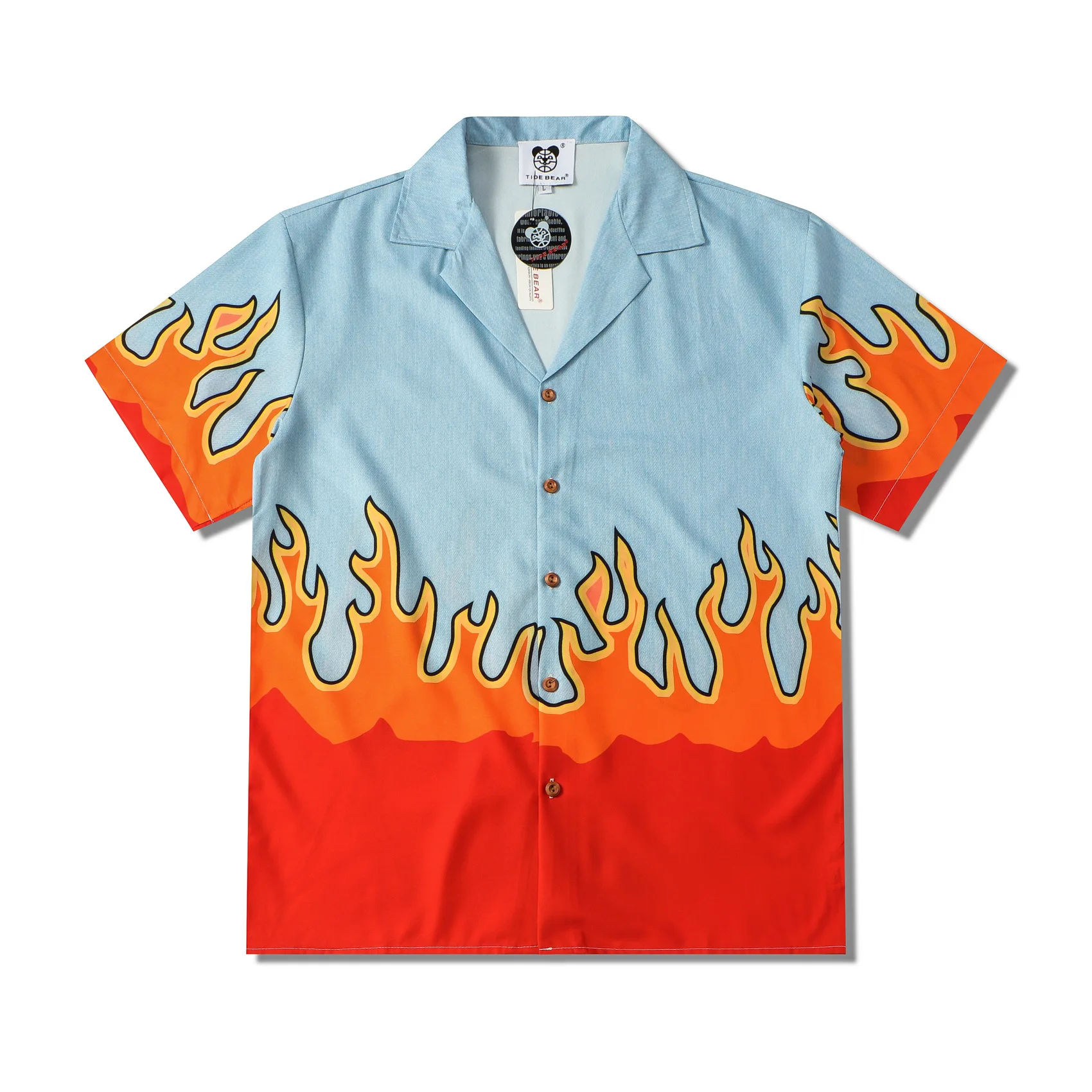 Fashion shirt for men summer hawaii flame print single breasted t shirt men casual high street breathable men oversize t shirt
Fashion shirt for men summer hawaii flame print single breasted t shirt men casual high street breathable men oversize t shirt