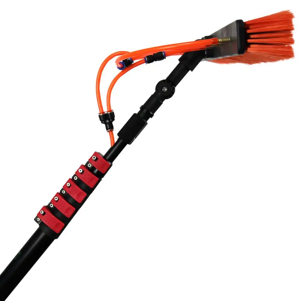 Extentool telescopic long handle rotating brush for manual solar panel cleaning brushes, Black+red
Extentool telescopic long handle rotating brush for manual solar panel cleaning brushes, Black+red