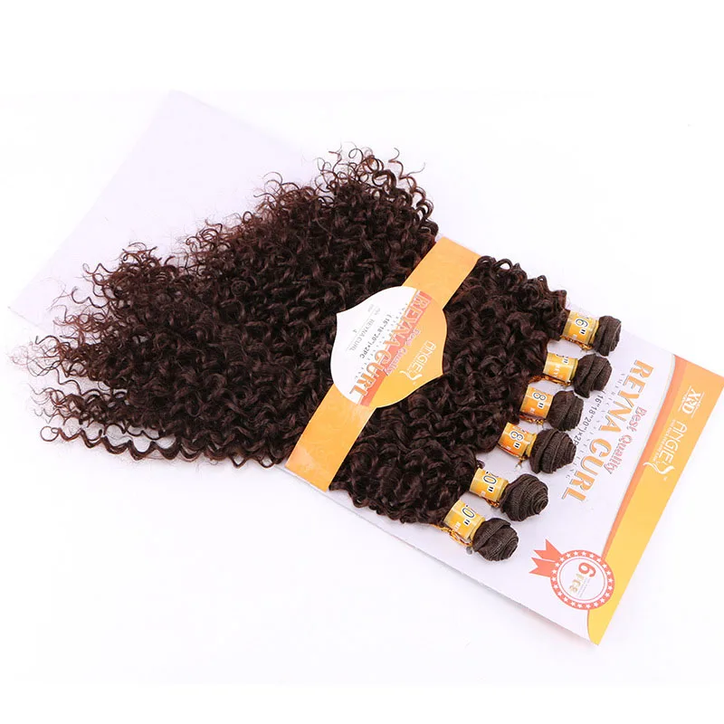 AIFANLIDE Kinky Curly high quality Synthetic Hair Bundles 6pcs / pack, Ombre color
AIFANLIDE Kinky Curly high quality Synthetic Hair Bundles 6pcs / pack, Ombre color