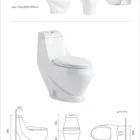 GX1033B Modern Design Bathroom Sanitary Ware Toilet One Piece