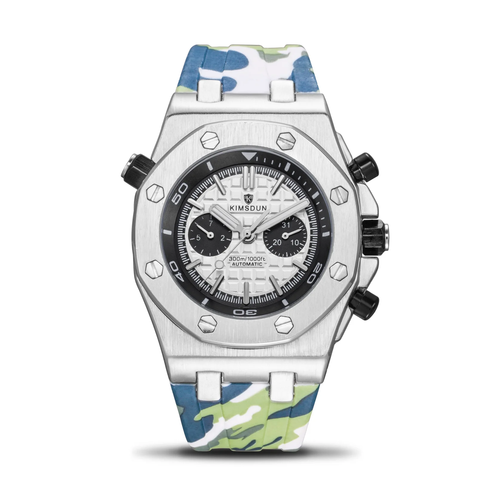 KIMSDUN explosion watch men's fashion two-eye silicone belt waterproof automatic mechanical watch
KIMSDUN explosion watch men's fashion two-eye silicone belt waterproof automatic mechanical watch