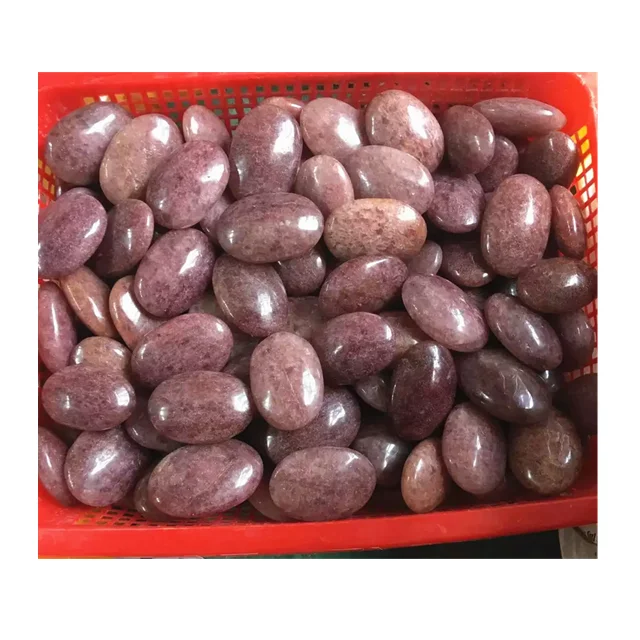 

Wholesale natural quartz polished crystals healing stones Strawberry palm stones For Christmas decoration 2023