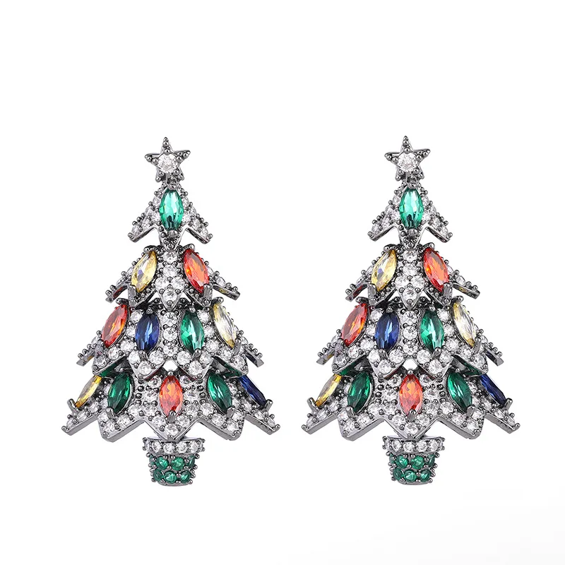 Dr. Jewelry Rainbow Ruby Gemstone Green Micro Zircon Paved Christmas Tree Earrings For Women Christmas Gift jewelry
Dr. Jewelry Rainbow Ruby Gemstone Green Micro Zircon Paved Christmas Tree Earrings For Women Christmas Gift jewelry