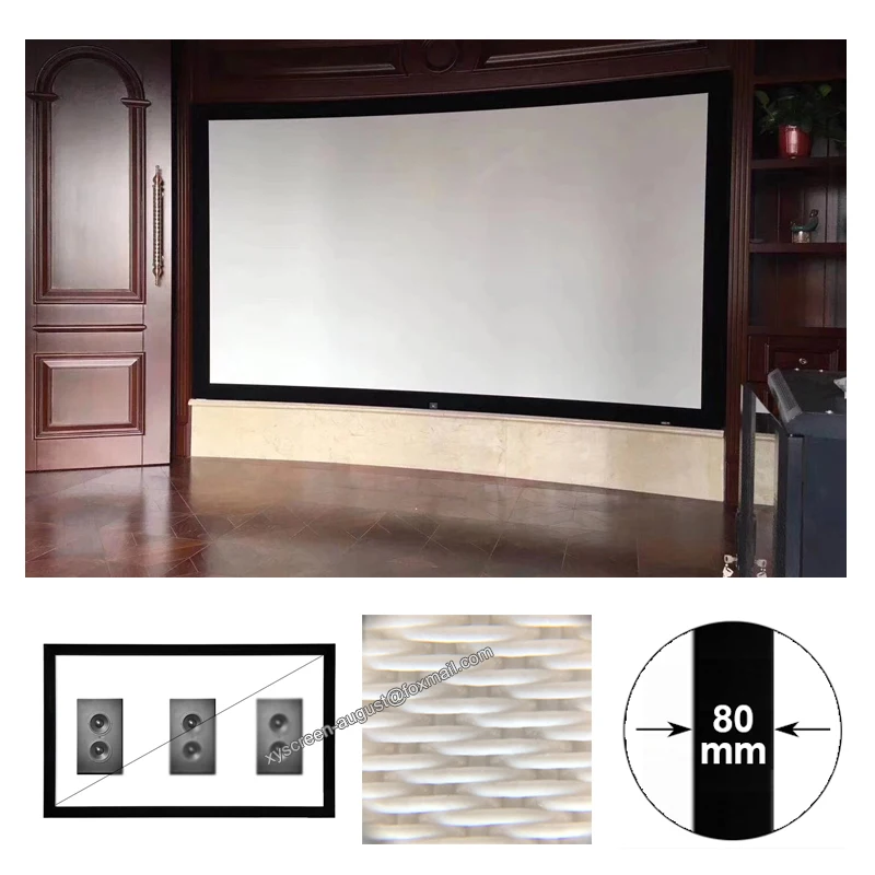 XY Screens Fixed Frame 140 inch Sound 4K woven AT Screen acoustic transparent projection screen for projector
XY Screens Fixed Frame 140 inch Sound 4K woven AT Screen acoustic transparent projection screen for projector